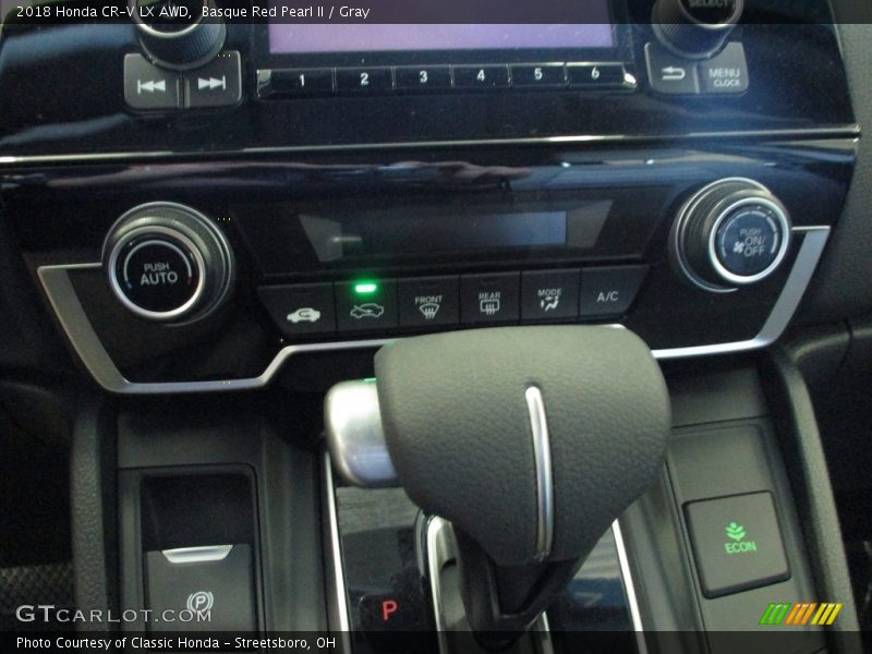 Basque Red Pearl II / Gray 2018 Honda CR-V LX AWD