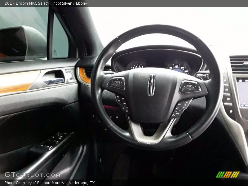 Ingot Silver / Ebony 2017 Lincoln MKC Select