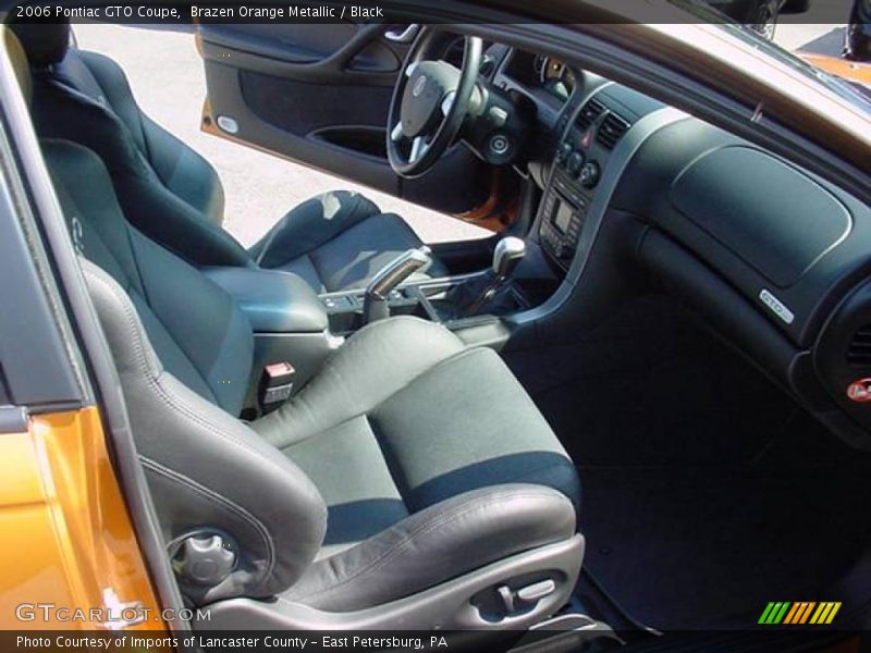 Brazen Orange Metallic / Black 2006 Pontiac GTO Coupe