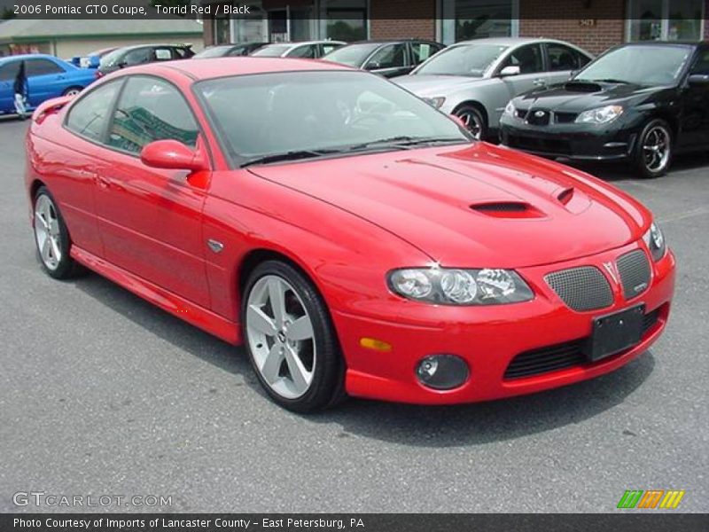 Torrid Red / Black 2006 Pontiac GTO Coupe