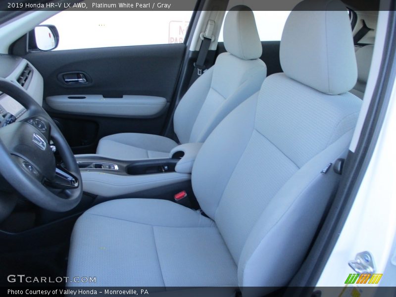 Platinum White Pearl / Gray 2019 Honda HR-V LX AWD