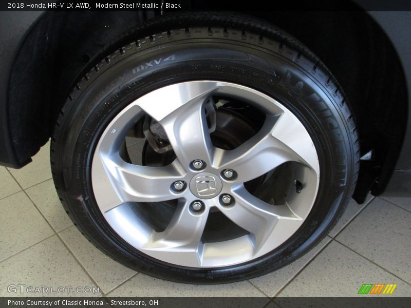 Modern Steel Metallic / Black 2018 Honda HR-V LX AWD
