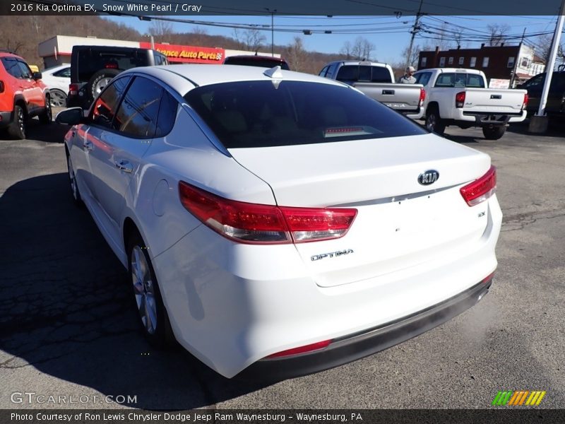 Snow White Pearl / Gray 2016 Kia Optima EX