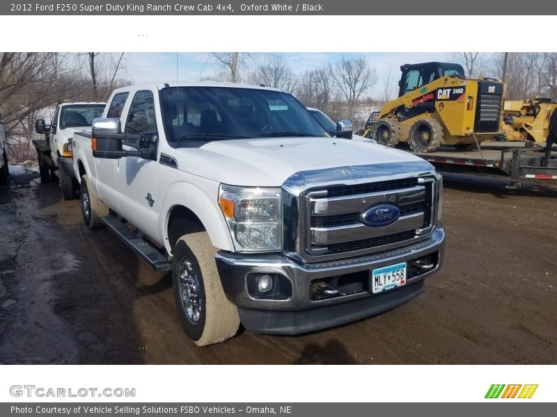 Oxford White / Black 2012 Ford F250 Super Duty King Ranch Crew Cab 4x4