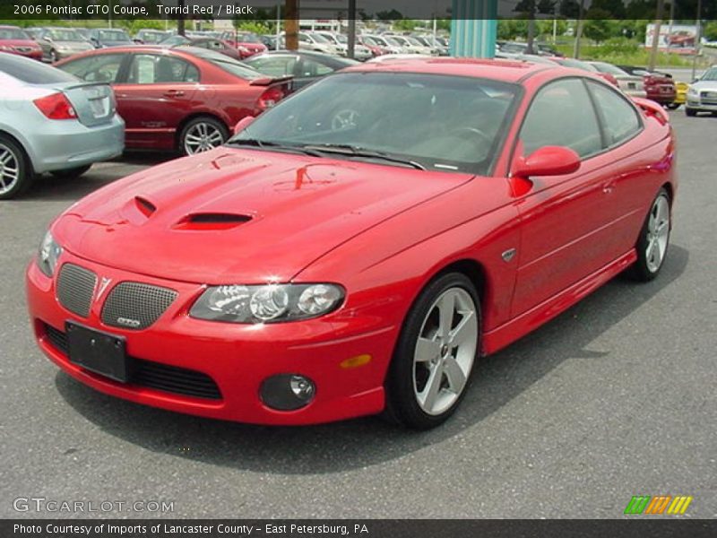Torrid Red / Black 2006 Pontiac GTO Coupe