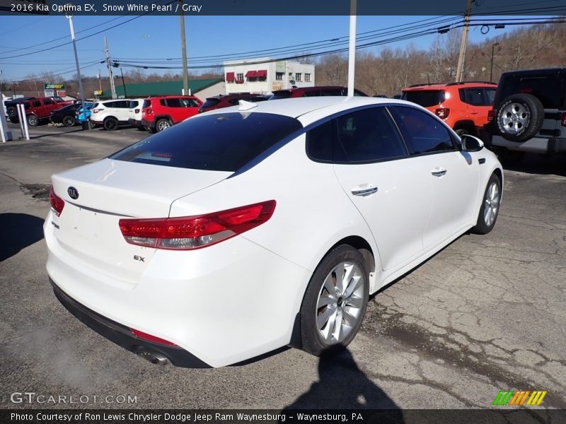 Snow White Pearl / Gray 2016 Kia Optima EX