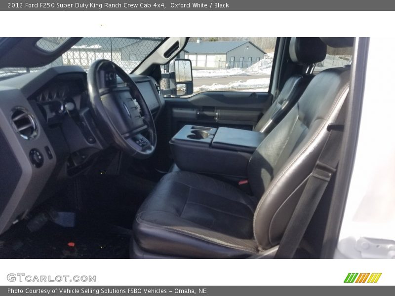 Oxford White / Black 2012 Ford F250 Super Duty King Ranch Crew Cab 4x4