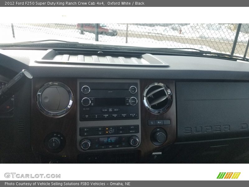 Oxford White / Black 2012 Ford F250 Super Duty King Ranch Crew Cab 4x4