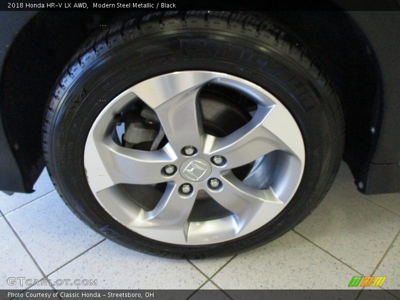 Modern Steel Metallic / Black 2018 Honda HR-V LX AWD