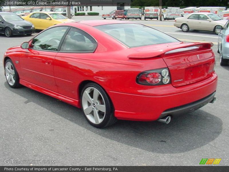 Torrid Red / Black 2006 Pontiac GTO Coupe