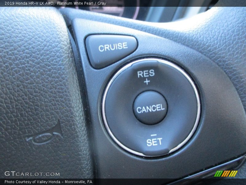 Platinum White Pearl / Gray 2019 Honda HR-V LX AWD