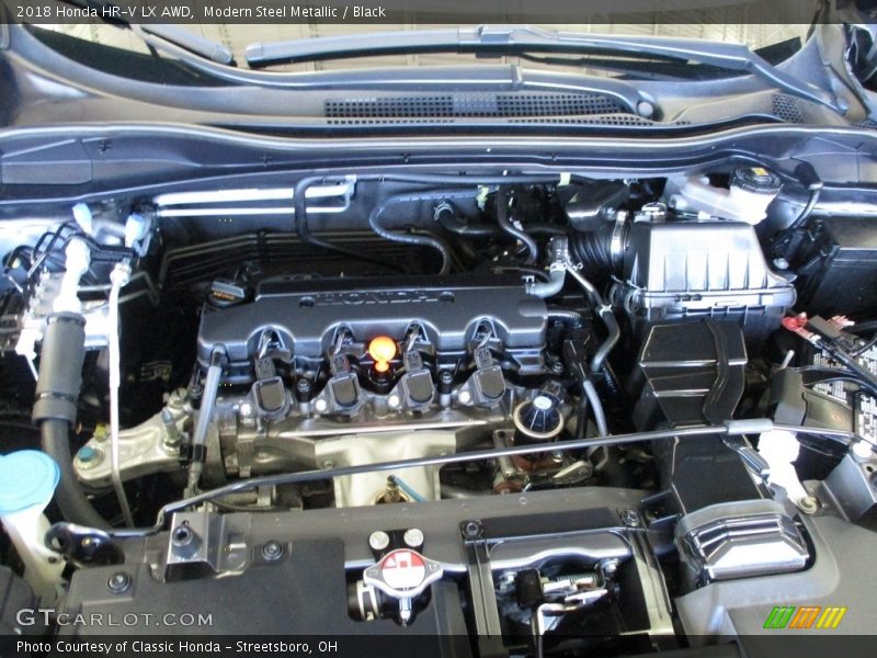 Modern Steel Metallic / Black 2018 Honda HR-V LX AWD
