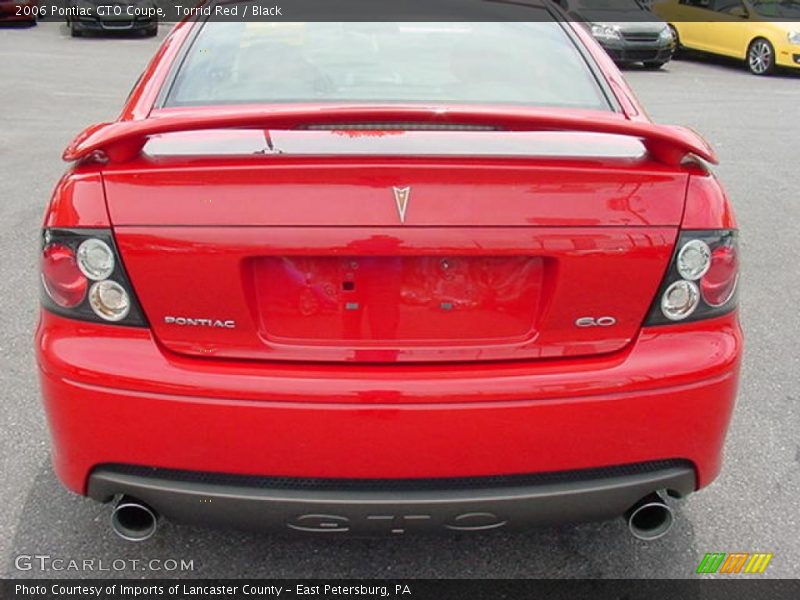Torrid Red / Black 2006 Pontiac GTO Coupe