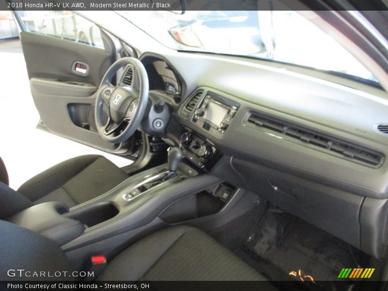 Modern Steel Metallic / Black 2018 Honda HR-V LX AWD