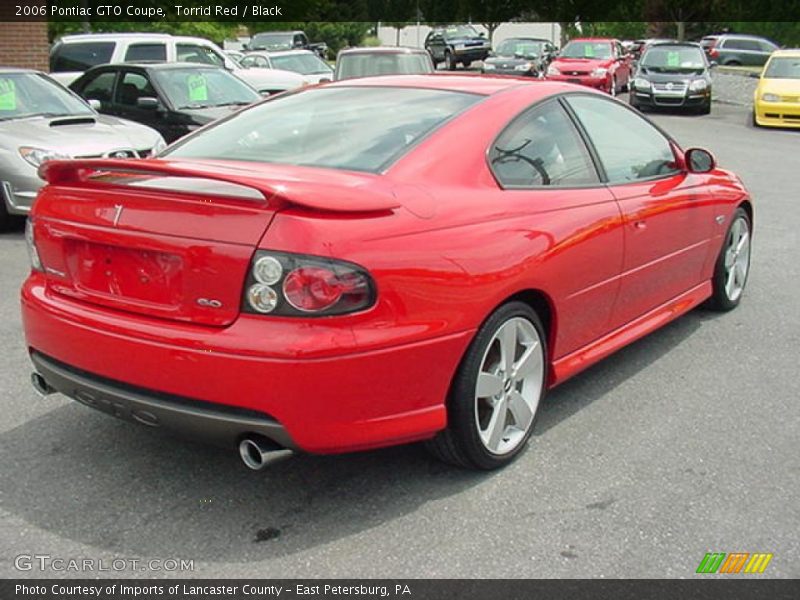 Torrid Red / Black 2006 Pontiac GTO Coupe