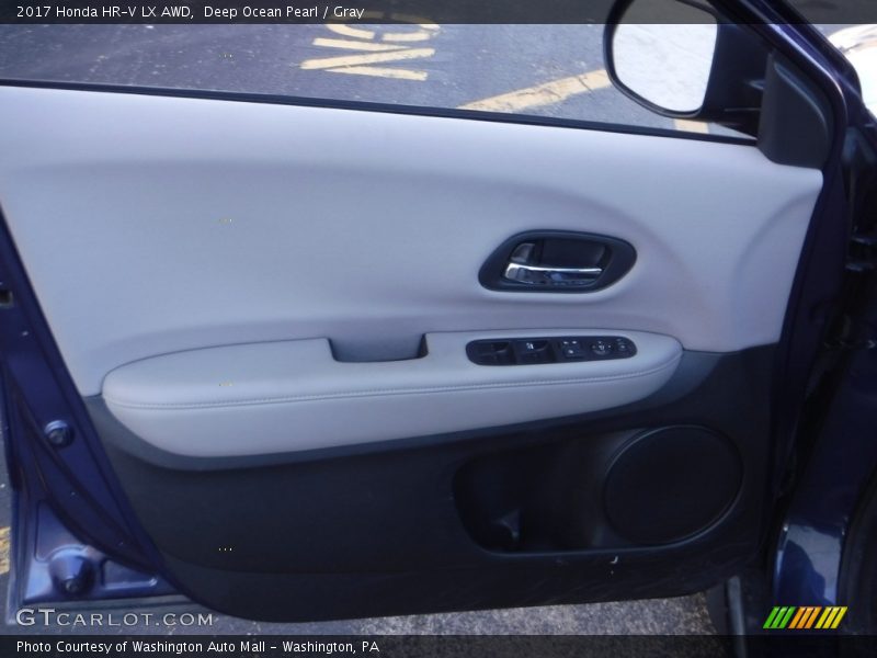 Deep Ocean Pearl / Gray 2017 Honda HR-V LX AWD