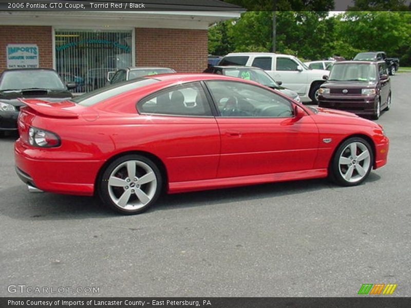 Torrid Red / Black 2006 Pontiac GTO Coupe