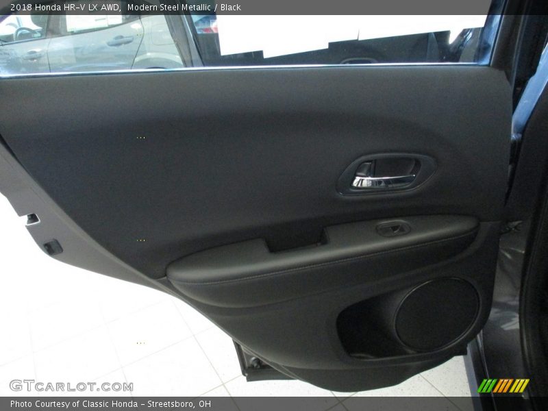 Modern Steel Metallic / Black 2018 Honda HR-V LX AWD