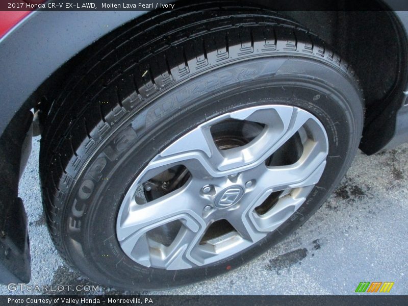 Molten Lava Pearl / Ivory 2017 Honda CR-V EX-L AWD