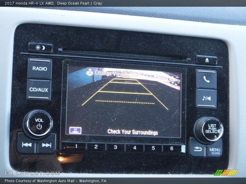 Deep Ocean Pearl / Gray 2017 Honda HR-V LX AWD