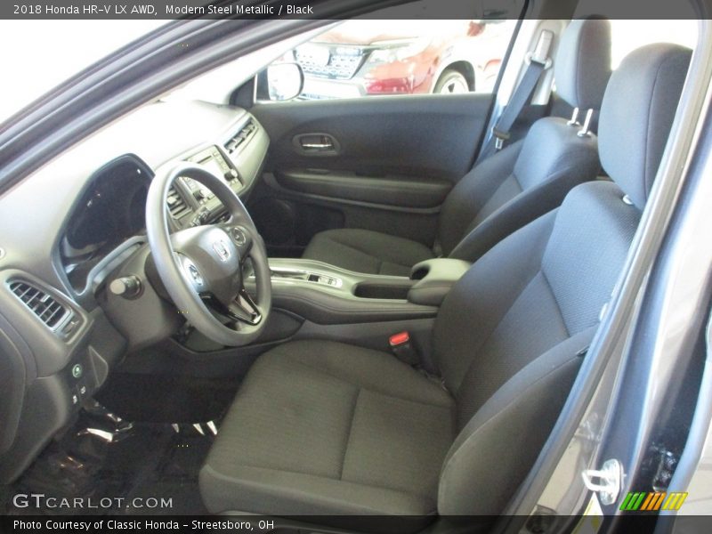 Modern Steel Metallic / Black 2018 Honda HR-V LX AWD