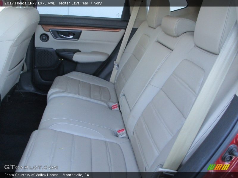 Molten Lava Pearl / Ivory 2017 Honda CR-V EX-L AWD