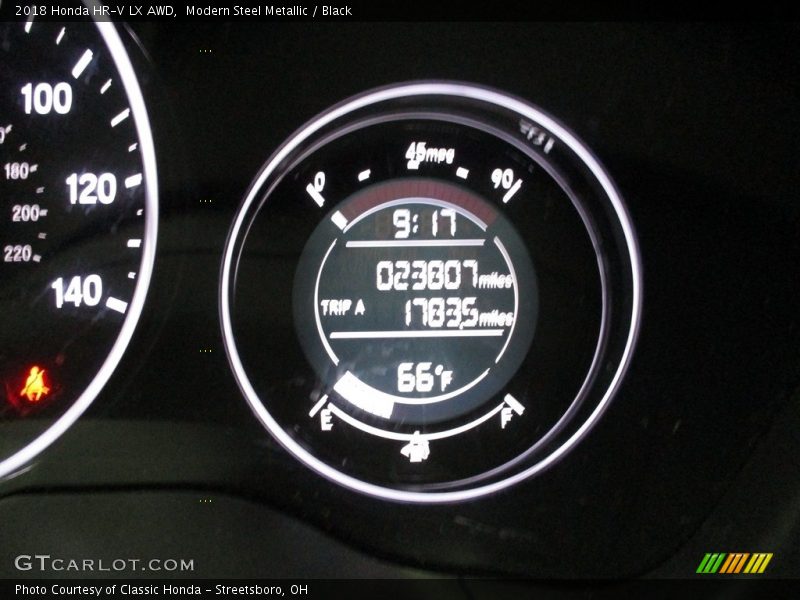 Modern Steel Metallic / Black 2018 Honda HR-V LX AWD