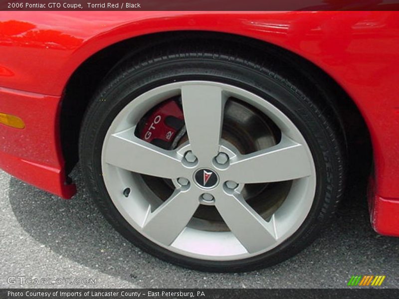 Torrid Red / Black 2006 Pontiac GTO Coupe