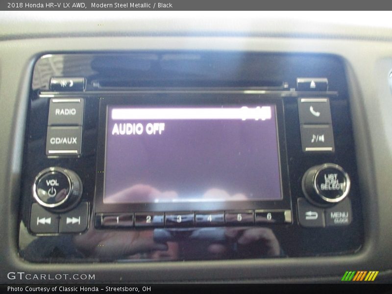 Modern Steel Metallic / Black 2018 Honda HR-V LX AWD