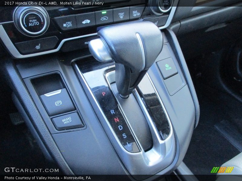 Molten Lava Pearl / Ivory 2017 Honda CR-V EX-L AWD