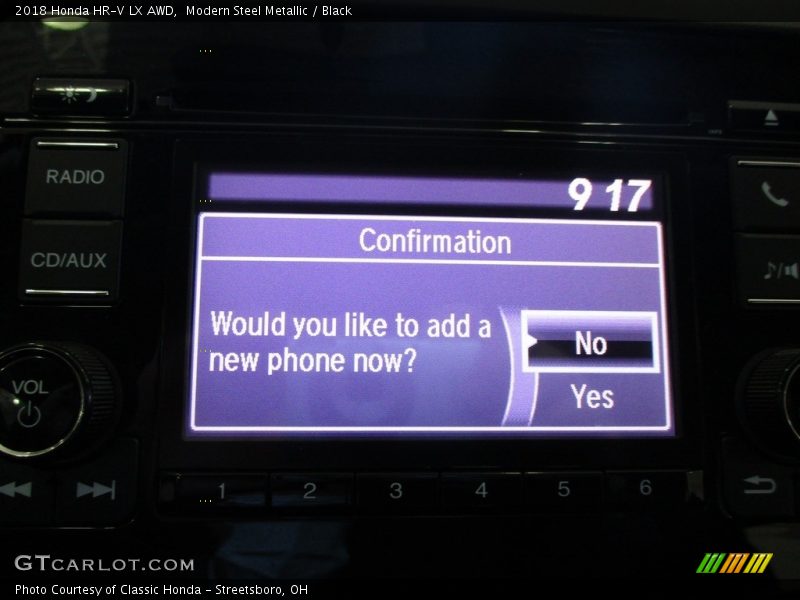 Modern Steel Metallic / Black 2018 Honda HR-V LX AWD