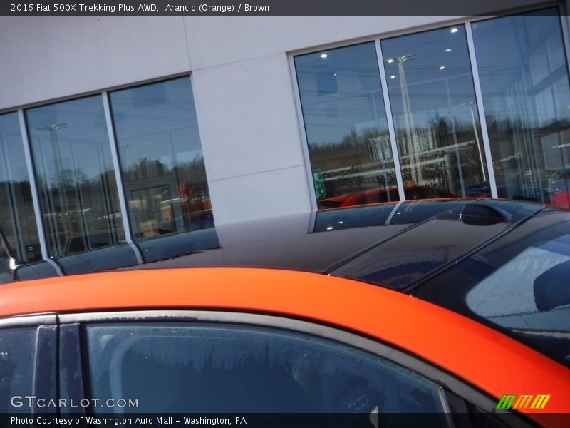 Arancio (Orange) / Brown 2016 Fiat 500X Trekking Plus AWD