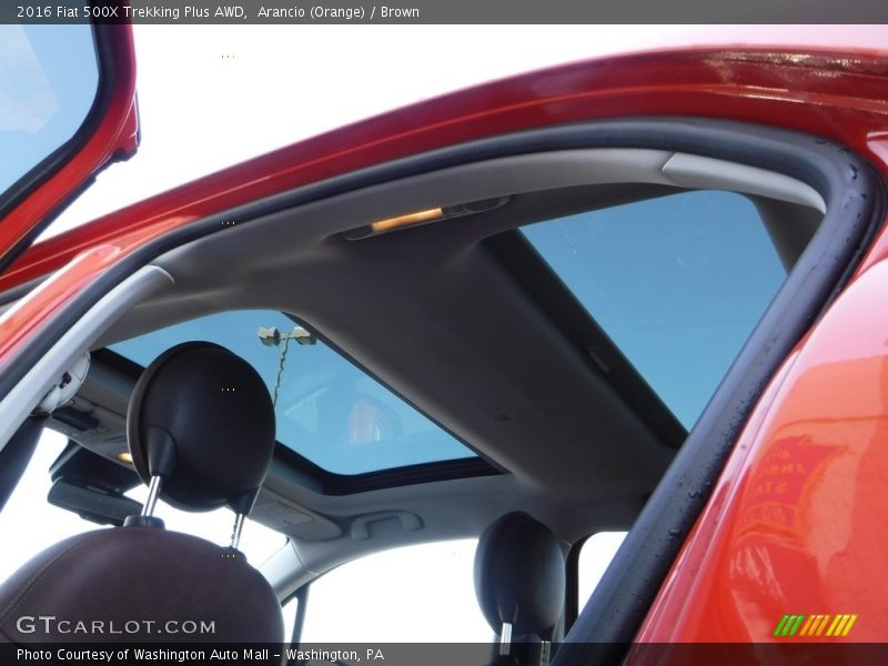 Arancio (Orange) / Brown 2016 Fiat 500X Trekking Plus AWD