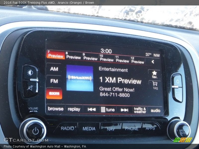 Audio System of 2016 500X Trekking Plus AWD
