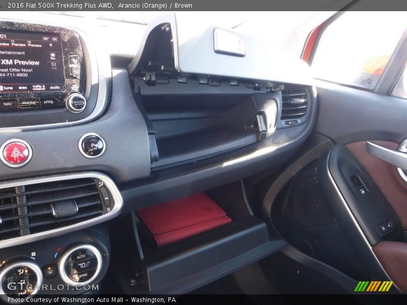 Arancio (Orange) / Brown 2016 Fiat 500X Trekking Plus AWD