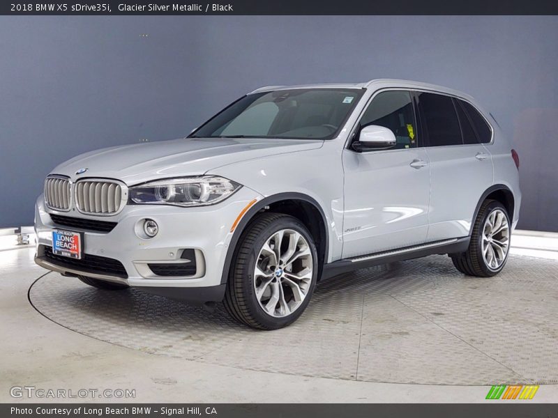 Glacier Silver Metallic / Black 2018 BMW X5 sDrive35i