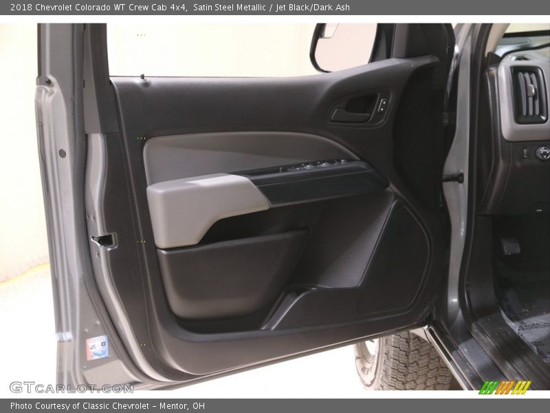 Satin Steel Metallic / Jet Black/Dark Ash 2018 Chevrolet Colorado WT Crew Cab 4x4