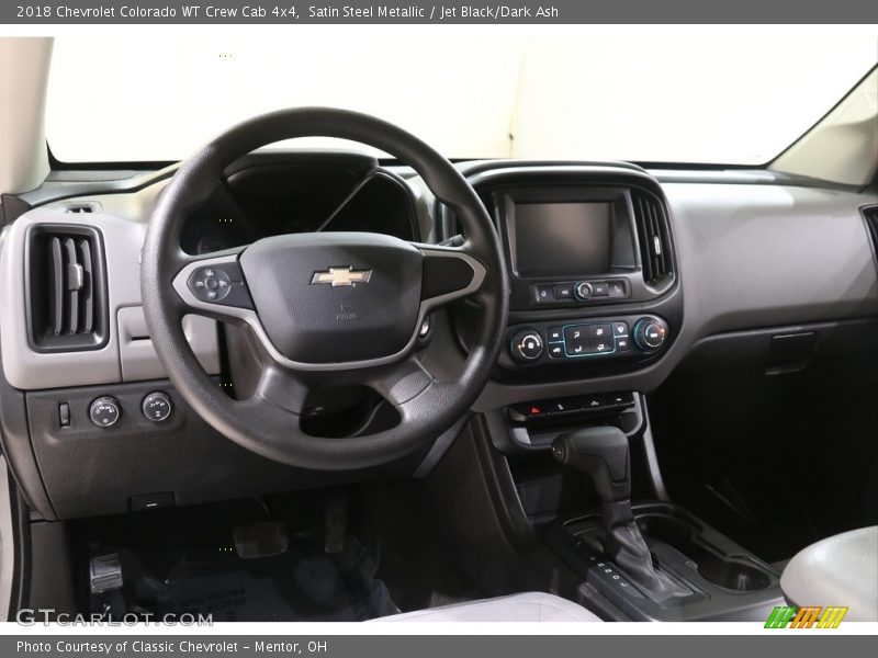 Satin Steel Metallic / Jet Black/Dark Ash 2018 Chevrolet Colorado WT Crew Cab 4x4