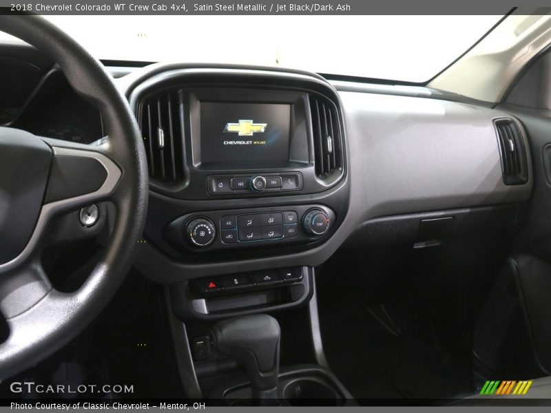 Satin Steel Metallic / Jet Black/Dark Ash 2018 Chevrolet Colorado WT Crew Cab 4x4