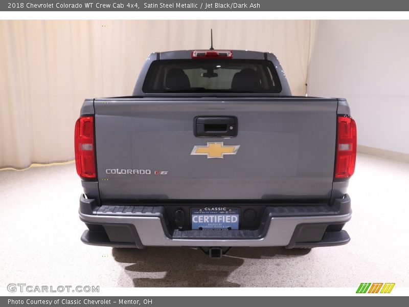 Satin Steel Metallic / Jet Black/Dark Ash 2018 Chevrolet Colorado WT Crew Cab 4x4