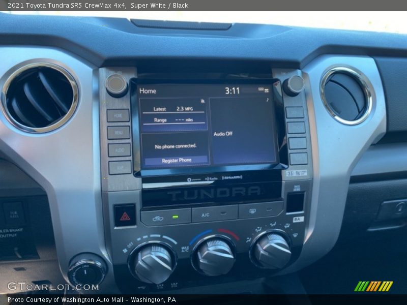 Super White / Black 2021 Toyota Tundra SR5 CrewMax 4x4