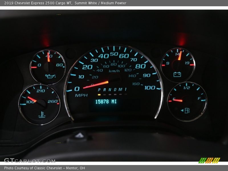Summit White / Medium Pewter 2019 Chevrolet Express 2500 Cargo WT