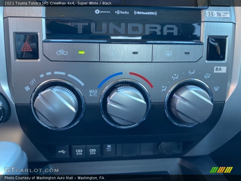 Super White / Black 2021 Toyota Tundra SR5 CrewMax 4x4