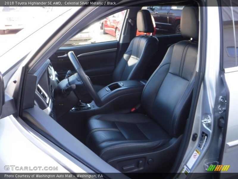 Celestial Silver Metallic / Black 2018 Toyota Highlander SE AWD