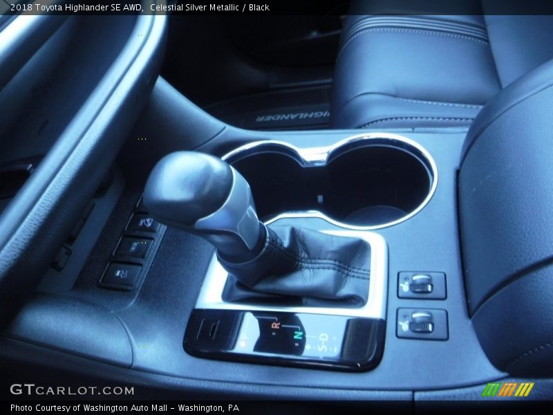 Celestial Silver Metallic / Black 2018 Toyota Highlander SE AWD