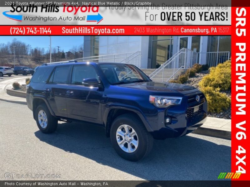 Nautical Blue Metallic / Black/Graphite 2021 Toyota 4Runner SR5 Premium 4x4