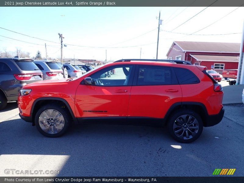 Spitfire Orange / Black 2021 Jeep Cherokee Latitude Lux 4x4