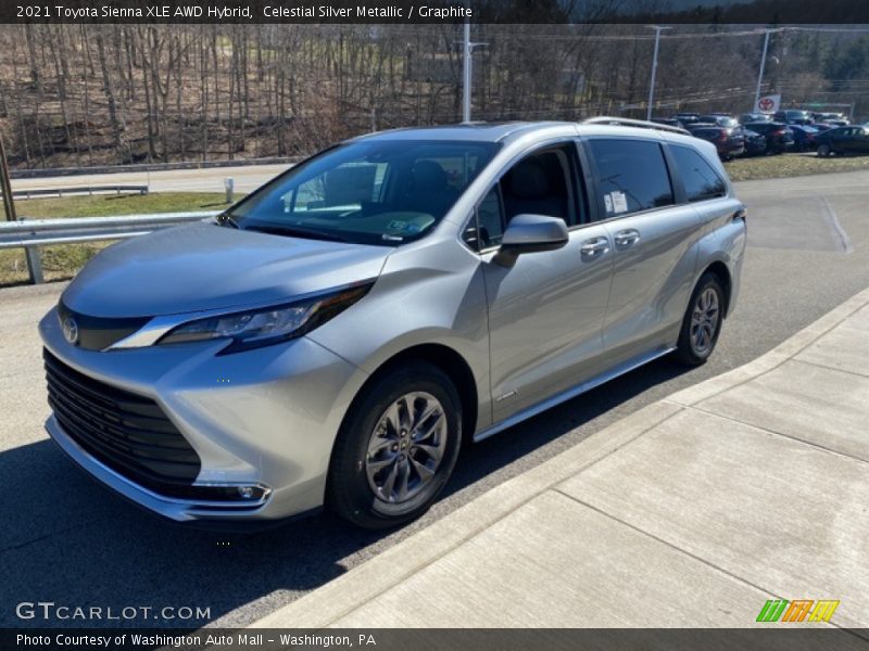 Celestial Silver Metallic / Graphite 2021 Toyota Sienna XLE AWD Hybrid