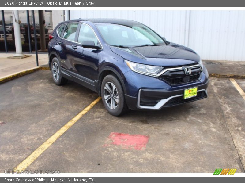 Obsidian Blue Pearl / Gray 2020 Honda CR-V LX