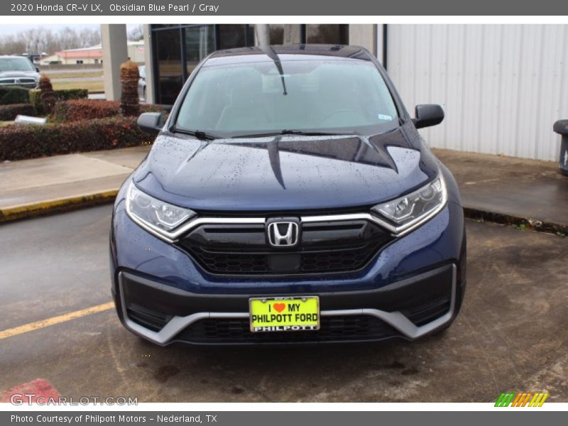 Obsidian Blue Pearl / Gray 2020 Honda CR-V LX